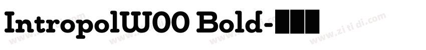 IntropolW00 Bold字体转换